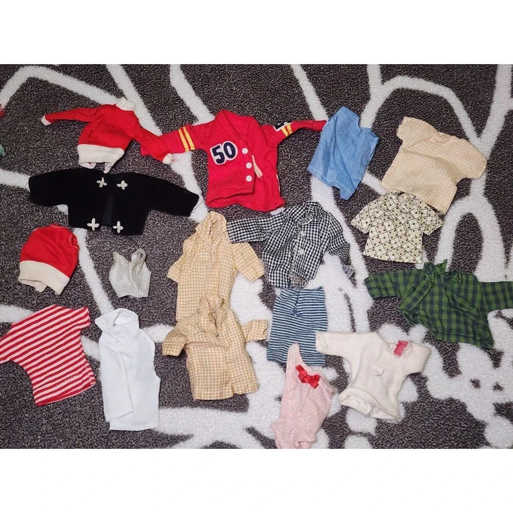 Vintage Barbie Clothing Lot 50+ Pieces 1960s Dresses Pants Skirts Mix TLC